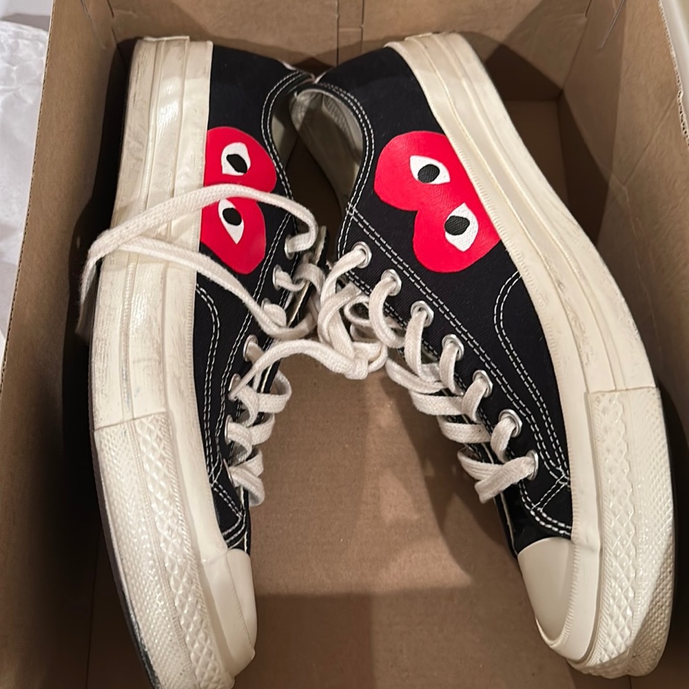 Used Comme sea Garçons converse size 9 men